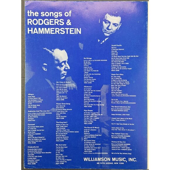 Vintage The King And I Vocal Selection Rodgers Hammerstein Sheet Music Song Book - Picture 2 of 8